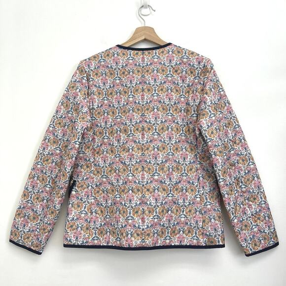 J. Crew Quilted Puffer Lady Jacket Liberty Honeysuckle Floral PrimaLoft - Size 6 - Picture 2 of 13
